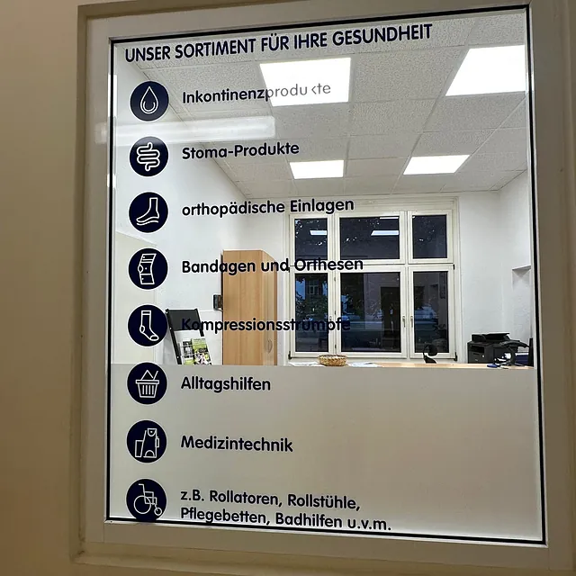 Beklebte Fensterscheibe